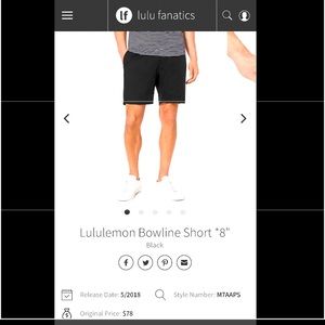luluemon bowline short ‘8